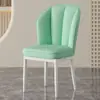 Sillas de comedor de lujo ligero estilo nórdico, taburetes para el hogar con respaldo, sillas sencillas para tocador, muebles para comedor y hotel, mesas y sillas de comedor de hierro forjado de lujo ligero