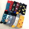 Primavera y Otoño nuevos calcetines altos de algodón personalizados europeos y americanos transfronterizos para hombres y mujeres 200Z calcetines creativos casuales de moda urbana para hombres y mujeres