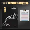 Clipe para partitura transparente inserção A4 fichário de dados preto pasta não reflexiva pode ser modificado clipe de partitura de bateria piano