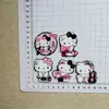 Dulce Japonés Sanrio Grande Hello Kitty Pegatina Acrílica al por Mayor DIY Pegatina para Refrigerador Material para Pinza de Cabello Girly