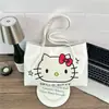Mochila de Ombro Portátil de Pelúcia Gatinho Hello Kitty Coração de Menina Mochila Fofa de Rua Presente