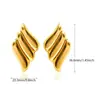 Pendientes Originales de Acero Inoxidable 304 para Mujer, Pendientes Ovalados Irregulares Dorados, Joyería para Regalo del Día de San Valentín