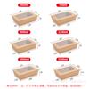 Ventas Directas de Fábrica Embalaje para Llevar de Papel Kraft con Ventana Única Caja Transparente Sushi Ensalada Lonchera de Papel Kraft con Ventana 1200ml