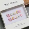 Arte de uñas hecho a mano para niños: Lindas pegatinas de uñas de mariposa y flor tridimensionales, desmontables y listas para usar para niñas