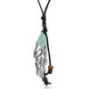 Cadena de suéter estilo étnico ropa versátil accesorios de aleación hombres y mujeres collar largo retro de hilo encerado venta al por mayor