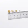 Pulsera con Espaciador de Flor de Copo de Nieve de Seis Pétalos y Perla de Cintura Delgada, Flor Hueca de Pétalo de Color Conservado, Chapado en Oro de 18 Quilates, Accesorios para Manualidades DIY