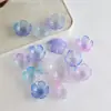 Adornos de Pétalos de Peonía Degradados con Cuentas Hechos de Cuentas Acrílicas de 25 mm - Manualidades Flor Feliz