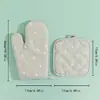 [Personalizado] Juego de Guantes Aislantes del Calor 100% Algodón, Engrosado, Resistente a Altas Temperaturas, Apto para Horno, Apto para Microondas, Anti-quemaduras, Resistente al Calor