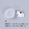 Série de Halloween pequeno fantasma caveira morcego molde de silicone chocolate bolo mousse caixa de presente enfeites
