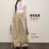 Jeans Khaki Estilo Americano para Mujer, Tendencia Invierno 2025, Nuevos Pantalones Acampanados Retro de Cintura Baja que No se Pegan a las Piernas
