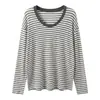 Blusa de Lino y Acetato para Mujer Primavera Verano Seda Lyocell Cuello Redondo Holgada Adelgazante Básica Versátil Casual Camisa para Aire Acondicionado