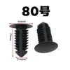Cierre rápido de remache de púas con forma de árbol de Navidad universal Clip para coche Clip para revestimiento de maletero Clip para revestimiento de techo de plástico 2
