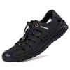 Zapatos de Cuero Calados para Hombre Sandalias de Verano Envío Directo Estilo Caliente Cuero Suave Transpirables Zapatos con Agujeros Calados Sandalias de Cuero con Suela Blanda para Tendones