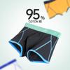 Roupa Íntima Masculina 40S Algodão Puro Confortável Boxer Listrado Estampado Roupa Íntima Para Meninos Jovens Boxer Esportivo Respirável