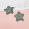 Doce e Cool Couro Jeans Estrela de Cinco Pontas Case de Celular DIY Acessórios de Cabelo Materiais para Joias Artesanais Acessórios para Sapatos Acessórios Decorativos