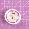 Nuevo Plato de Dibujos Animados Sanrio Resina Juego de Comida DIY Set de Escritorio Adornos para Coche Juguete para Niños Accesorios Lote