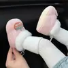 Sapatos e Meias Integrados para Bebê Recém-Nascido 0-1 Ano Menino e Menina Outono e Inverno Sola Macia Espessados Antiderrapantes Proteção para os Pés Algodão Forrado com Lã