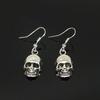 Aretes de raqueta callejeros creativos simples de Halloween europeos y americanos retro Joker punk calavera telaraña venta al por mayor