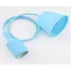 Porta Lámpara de Araña de Silicona Colorido Cable Colgante Porta Lámpara Colgante Bombilla LED Casquillo de Rosca E27 con Cable Porta Lámpara de Araña