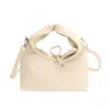 Bolso de Cubo Nuevo con Diseño de Lazo de Nicho Bolso de Mano de Alta Gama Casual Piel Suave Pequeño para el Trabajo para Mujer