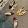 Zapatos Planos Estilo Mary Jane Francés Puntiagudos para Mujer, Nuevos Zapatos de Primavera 2026, Elegantes Zapatos Negros para Combinar con Faldas, Zapatos de Noche