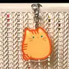 Chaveiro de Gato de Desenho Animado, Miniatura de Gato para Mochila de Anime, Chaveiro Fofo e Adorável, Acrílico