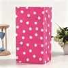 Sacolas de Papel Kraft Coloridas Personalizadas com Alças para Presente, Sacolas de Embalagem de Boca Plana para Doces, Sacolas Quadradas de Fundo Plano de Papel Kraft Personalizadas