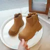 Botines tipo Martin para niña, botines cortos, nuevo estilo otoño e invierno 2026, botas infantiles, botines elegantes de otoño para niñas mayores, botines de cuero con peluche, elegantes