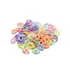 Corea del Sur sensación esmerilada pintura caramelo arcoíris colorido acrílico cadena abierta llavero transparente joyería diy