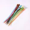 Corbatas de Cable de Silicona de Colores, Corbatas de Cable de Renacuajo, Corbatas de Cable para Llaveros de Bricolaje, Correas de Colgante de Caja Misteriosa, Correas para Paquetes de Datos