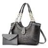 Los Bolsos para Mujer Son un Artículo Transfronterizo de Gran Venta, Bolsos de Mano para Mujer con Estampado de Cocodrilo, Bolsos con Cadena, Bolsos de Moda para Madre e Hija, Bolsos de Hombro Único y Cruzados