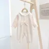 Body para bebé de todas las estaciones Clase A, amigable con la piel, transpirable, sin etiquetas, traje para gatear, protección para la barriga de recién nacidos, para salidas de bebés pequeños