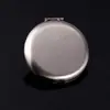 Espejo pequeño de acero inoxidable portátil en forma de corazón cabeza de gato plegable resistente a roturas 304 doble pulido portátil de doble cara espejo cosmético