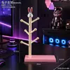 Estante de almacenamiento Achi 2 en 1 base para soporte de control de juegos estante de exhibición de periféricos ps5 xbox adorno de almacenamiento de mesa