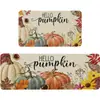 Felpudo Decorativo Navideño Transfronterizo Alfombra Larga de Cocina Absorbente de Aceite Felpudo Antideslizante Resistente a la Suciedad para Puerta para Pelo