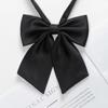 Corbata de Lazo Jk de Estilo Japonés para Mujer, Perezosa sin Nudo Rojo Vino Accesorio para Corbata de Camisa de Estudiante, Color Sólido Negro Estilo Universitario