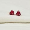 Amor Estilo Francés Colorido Cristal de Zirconia Zirconia Aretes de Corazón de Durazno para Mujer Estilo Ins Aretes de Textura Fabricante