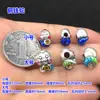 S999 Plata de Pie Azul Quemado Goteo de Pegamento Serpiente Pequeña Serpiente del Zodiaco Cuerda de Mano Tejida Pulsera Collar Accesorios Hechos a Mano para Manualidades