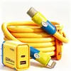 O conjunto é adequado para cabo de carregamento Apple, cabo de dados super rápido, iPhone 14 Pro Max, iPhone 13, tablet iPad