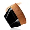 Pincel de Base Preto Cabeça Plana Sem Marcas Não Absorve Base Pincel de Corretivo Pincel de Maquiagem Portátil Maquiagem de Base para Iniciantes