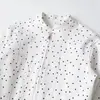 Transfronterizo Aliexpress 2026 Primavera Nuevo Moda Europea y Americana Chaqueta Elegante de Manga Larga con Cuello Redondo de Lunares Ceñida a la Cintura 0250071