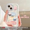 Adecuado para Funda de Teléfono Apple 16 Pro Max, Cadena de Conejo con Pigmento Tridimensional para iPhone 15, Funda Protectora Linda 17, Cubierta Protectora 14