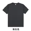 Camiseta de manga corta 100% algodón estilo europeo y americano, top liso moderno para hombre, camiseta simple y casual de cuello redondo, para exportación