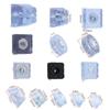 Mesa de Cama Silenciosa y Silla Agujero Libre Almohadilla Antideslizante para Pies Silicona de Goma Transparente Almohadilla para Pies Transparente Almohadilla de Goma para Reducción de Ruido