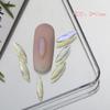 Broca de base plana transparente de color amarillo claro Aurora, suministro transfronterizo, arte de uñas de vidrio súper brillante LZ, broca de decoración de uñas de la misma forma