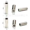 25x7/20x 7mm longo cilíndrico grande furo metal sino através corda fivela de corda de liga de zinco botão de ajuste de cauda de corda