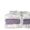 Juego de ropa de cama de cuatro piezas de algodón tipo A con hilo de oxígeno doble, funda de edredón de algodón puro, sábana, juego de tres piezas, juego de ropa de cama estilo ins