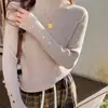 Suéteres de Estilo Suave con Aspecto Adelgazante para Mujeres en Invierno Tallas Grandes mm Gorditos con Parte Inferior de Alto Fondo Suéter de Cuello Semialto