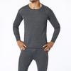Ropa interior térmica para hombre, traje de cuello redondo, color sólido, pantalones finos de otoño, directo de fábrica