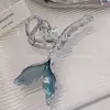 Presilha de Cabelo de Pérola Estilo Oceano de Alta Qualidade para Mulheres, Grampo de Metal Grande, Presilha Tubarão para a Parte de Trás da Cabeça, Acessório de Cabelo, Novo 2025